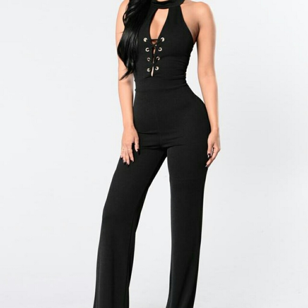 Fashion Nova Toxic Love Black Jumpsuit