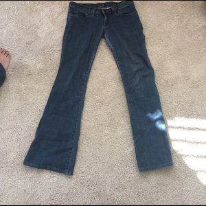 Frankie B classic washed jean, small flare, size 6