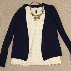 Express navy cardigan