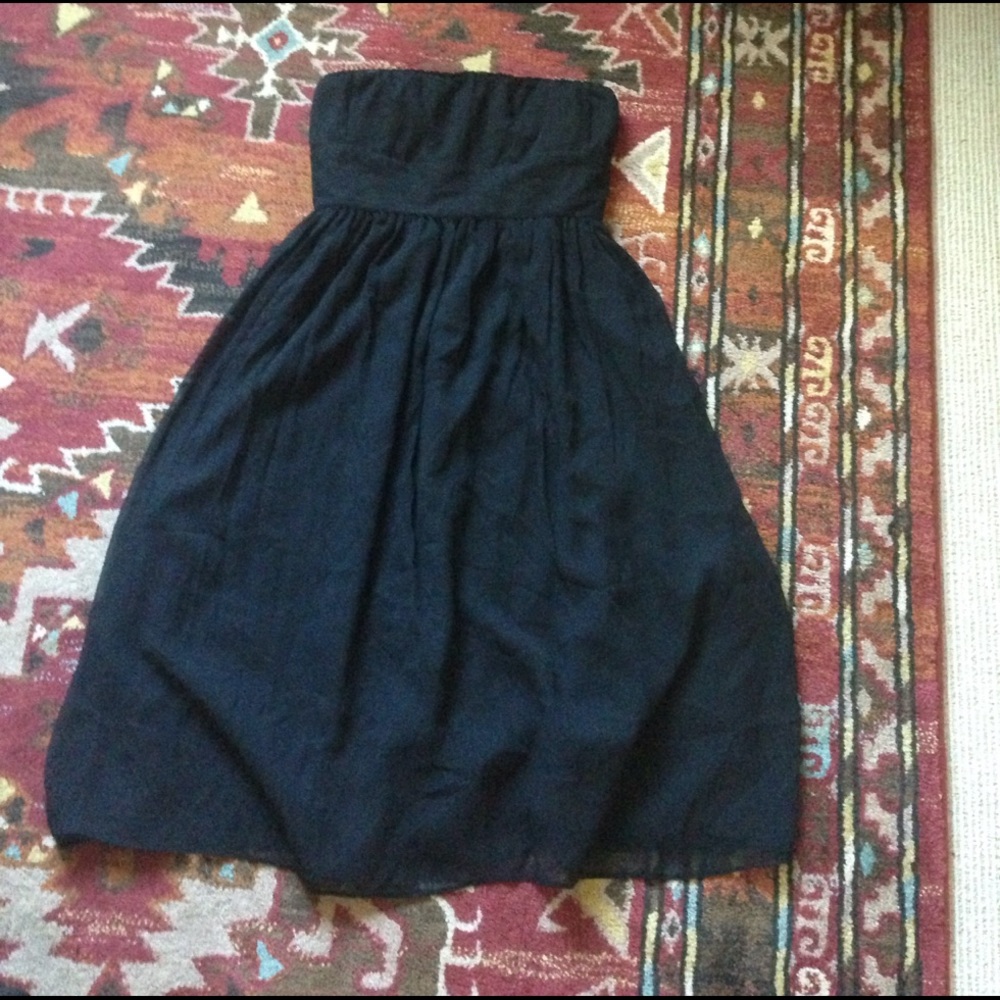 Black silk prom dress