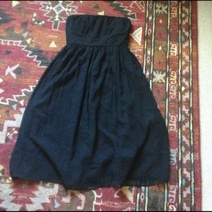 Black silk prom dress