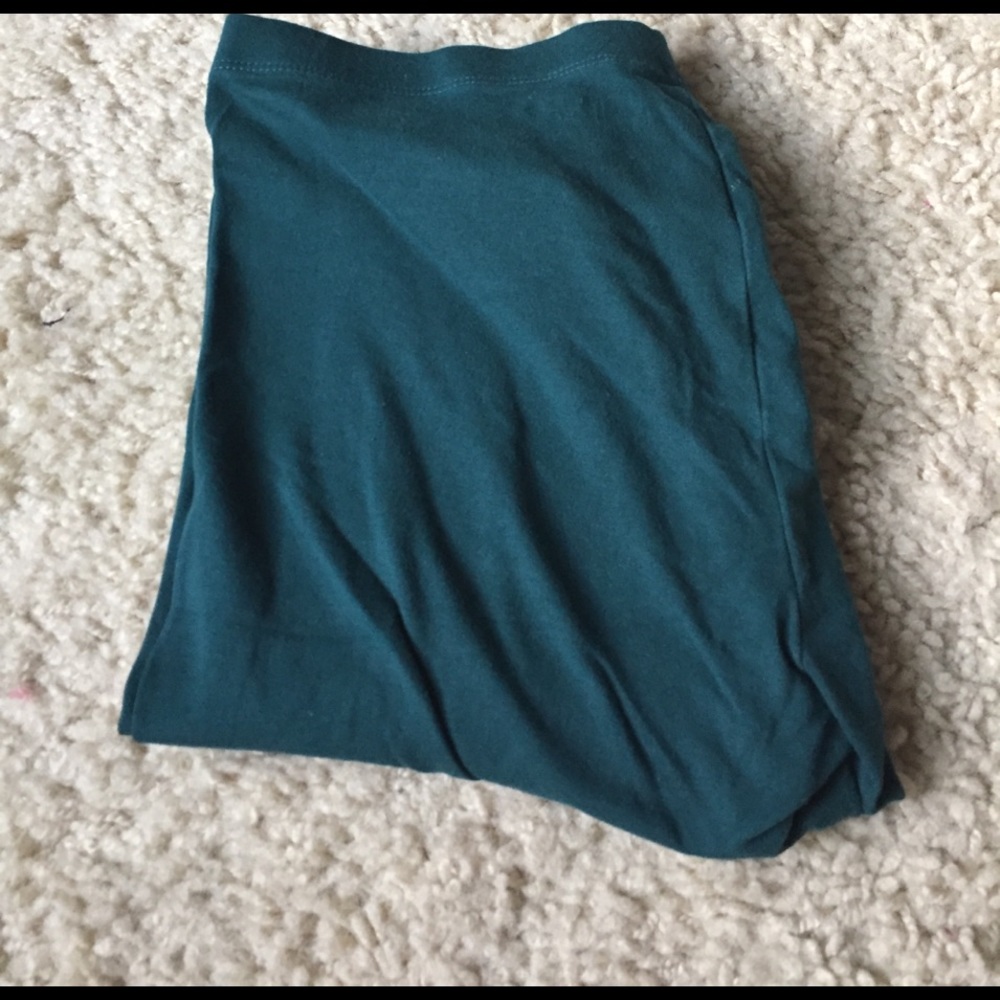 Green blue leggings