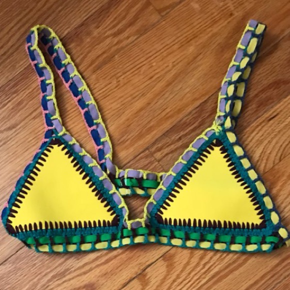 🎗⚡️⚡️LAST ONE ⚡️⚡️Double Yellow Reversible Bikini - Picture 4 of 7