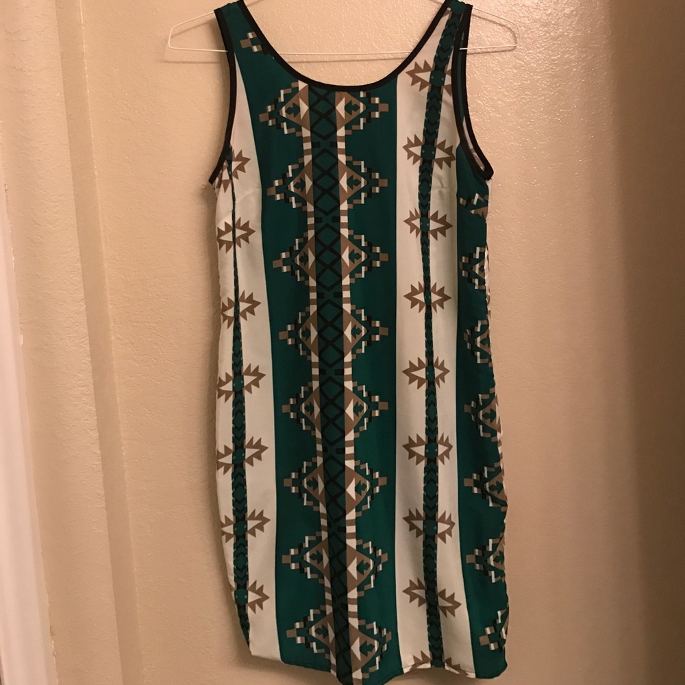 Aztec patterned dress