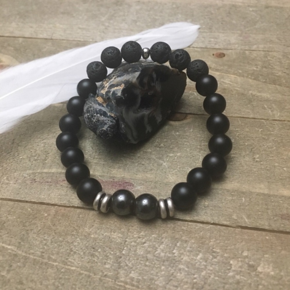 Hand made protection stone bracelet - Picture 2 of 5
