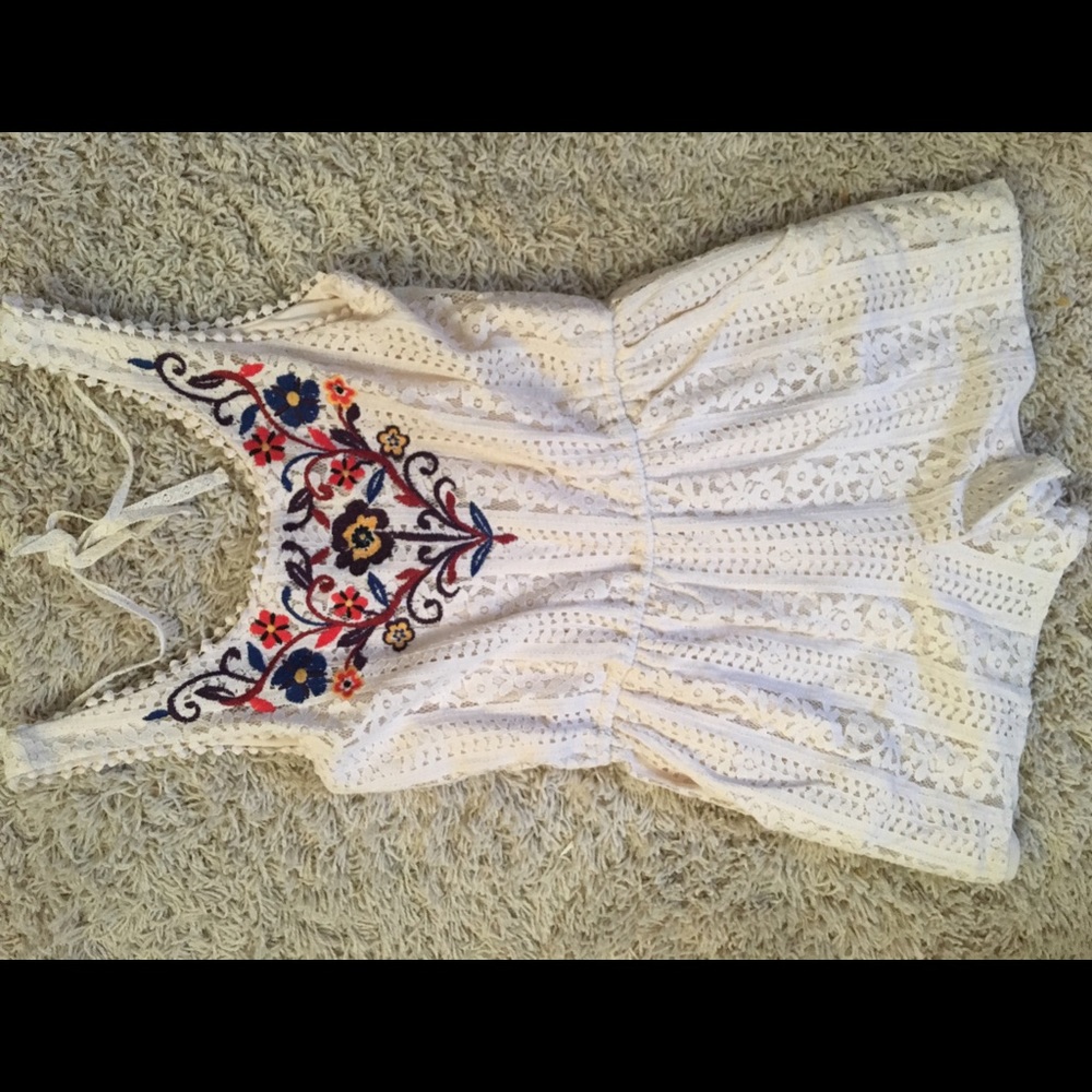 Lace Embroidered ROMPER