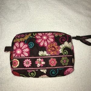 Vera Bradley small cosmetic case Mod Floral Pink