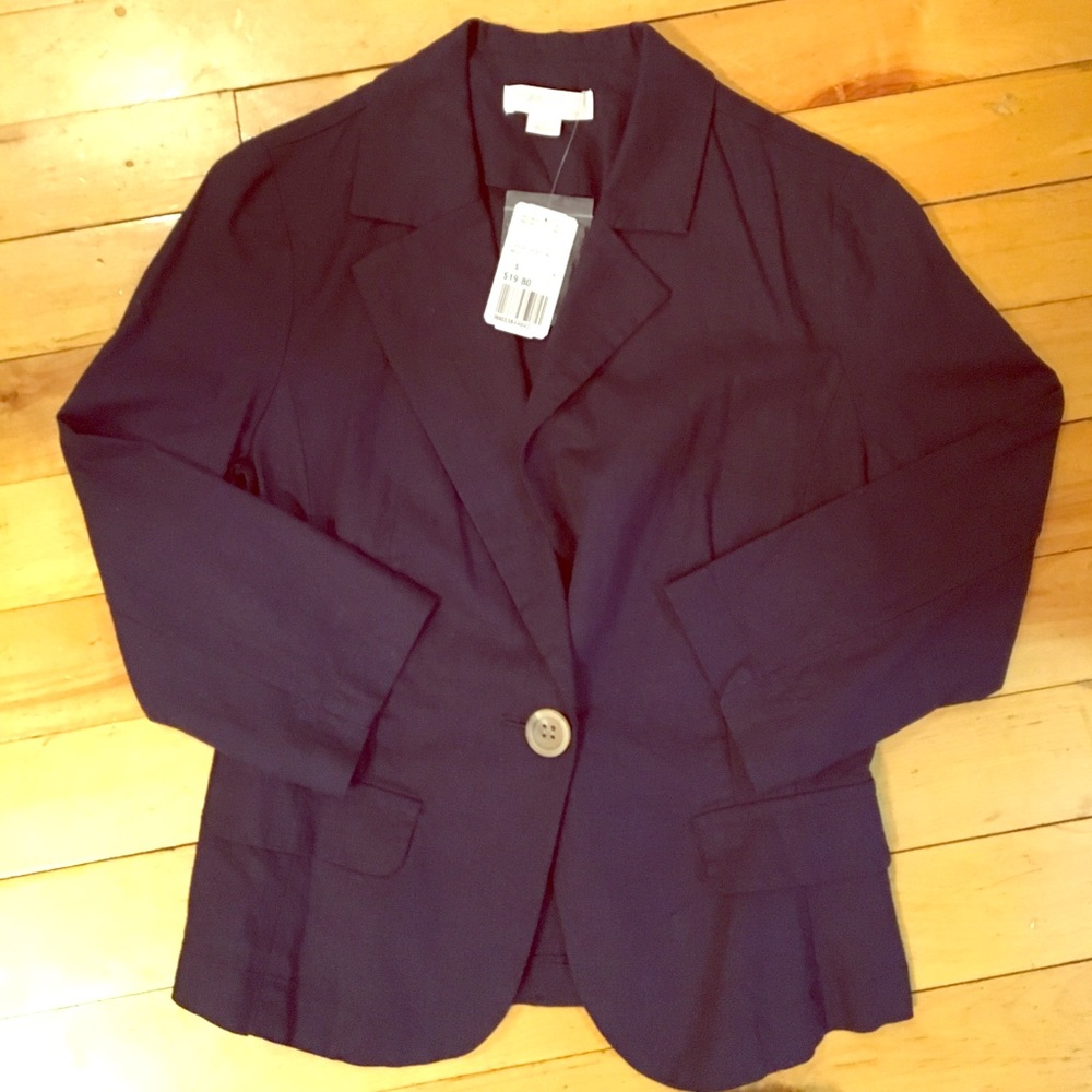 Navy linen blazer