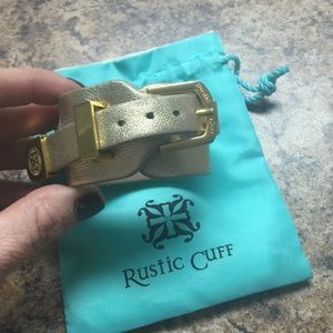 Rustic cuff buckle bracelet