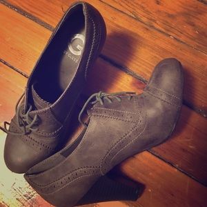 G by Guess lace up booties