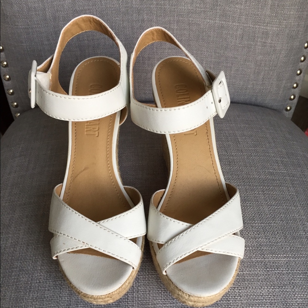 Club Stuart White Espadrilles Sz 6