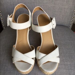 Club Stuart White Espadrilles Sz 6