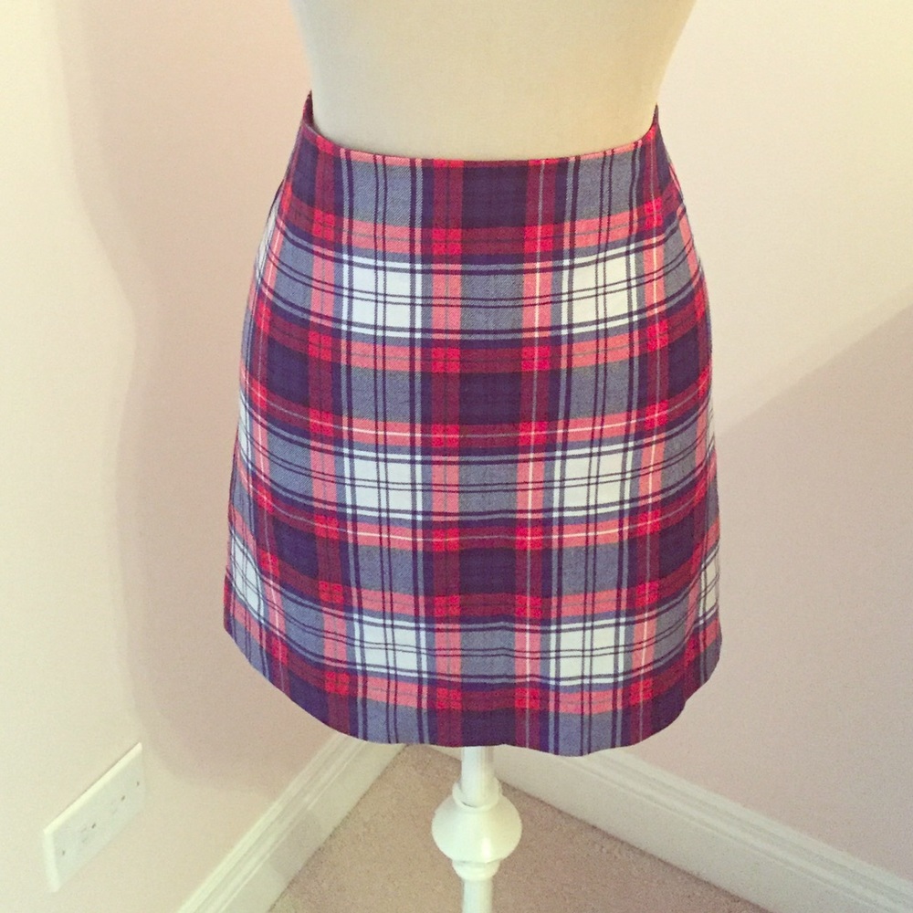 vineyard vines winter wool plaid skirt 🐳