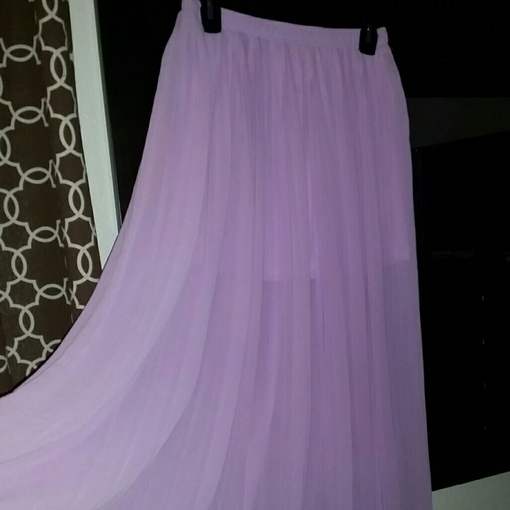 Lilac maxi skirt
