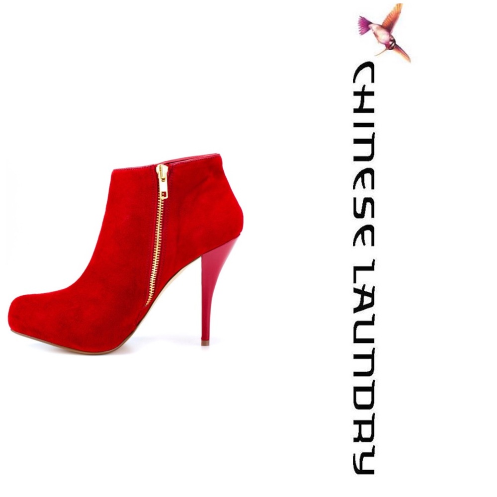 Chinese laundry booties **gently used**