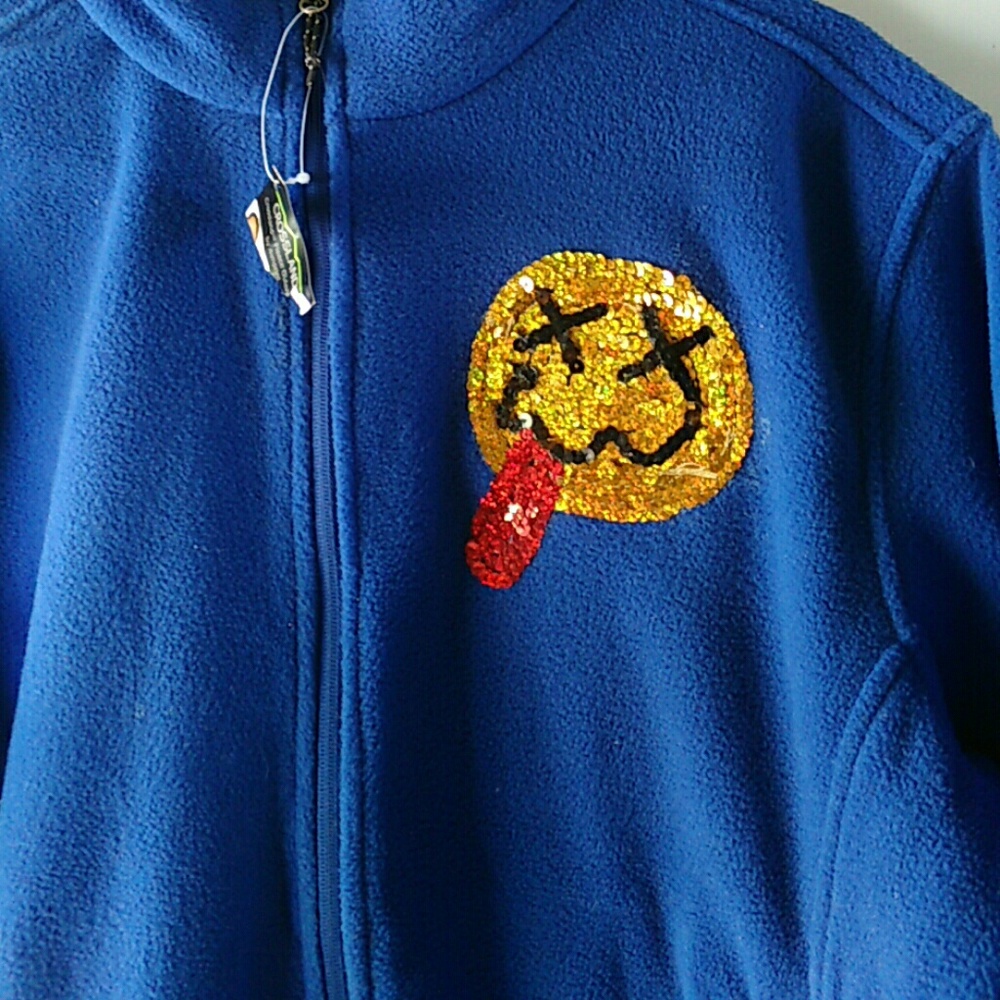 🆕Crossland Blue Fleece w/ Custom F*kitol Man 😵