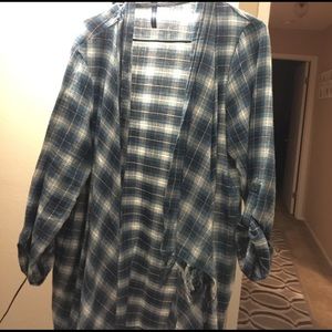 Plaid shirt cover