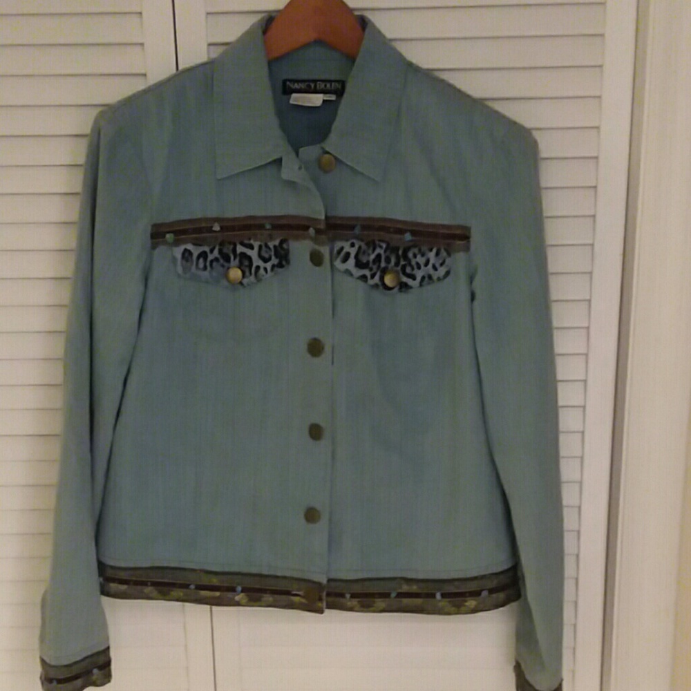 Nancy Bolen City Girls women's light blue jacket 8