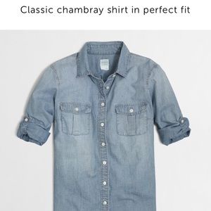"The Perfect Shirt"-J.Crew chambray