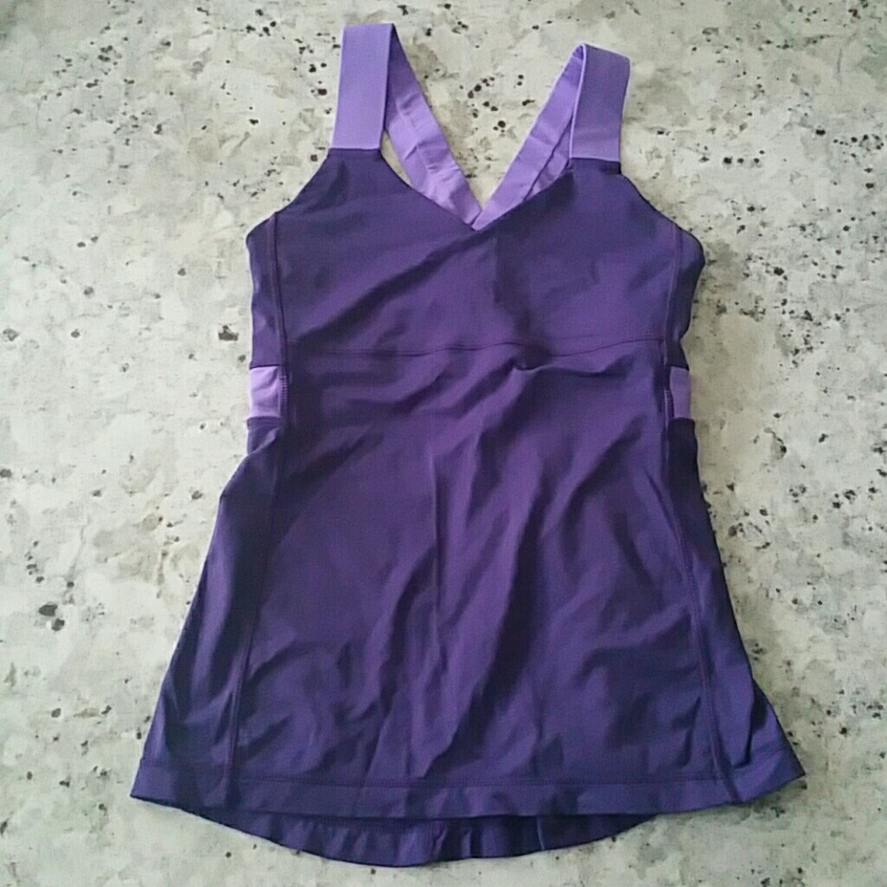 Lululemon purple yoga tank