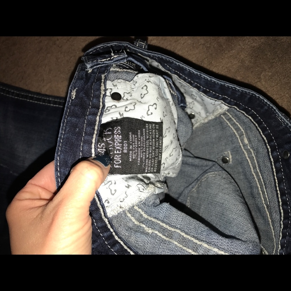 Express Jeans Boot Cut Size 4 Short - Picture 4 of 4