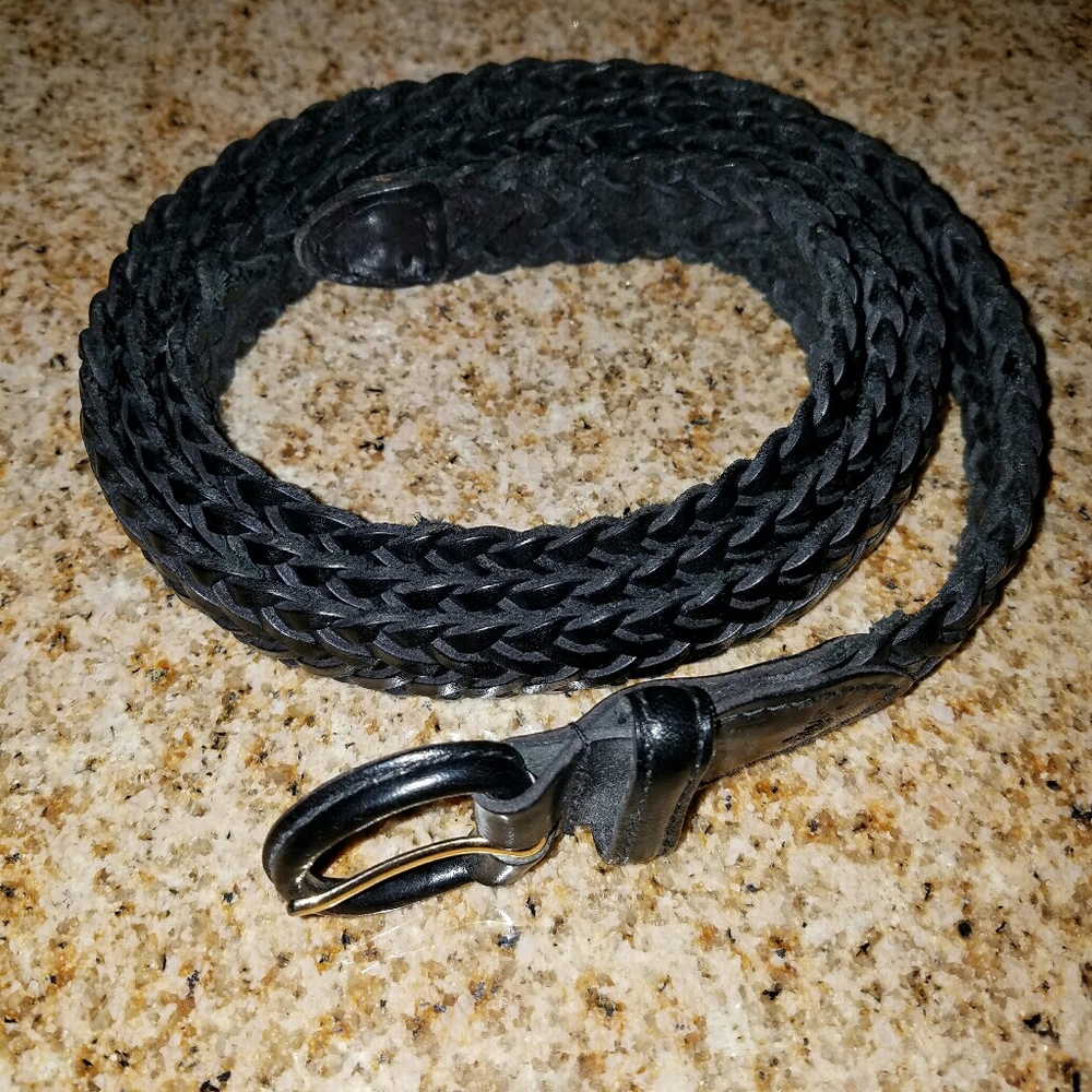 Men's Black Weave belt Size 50