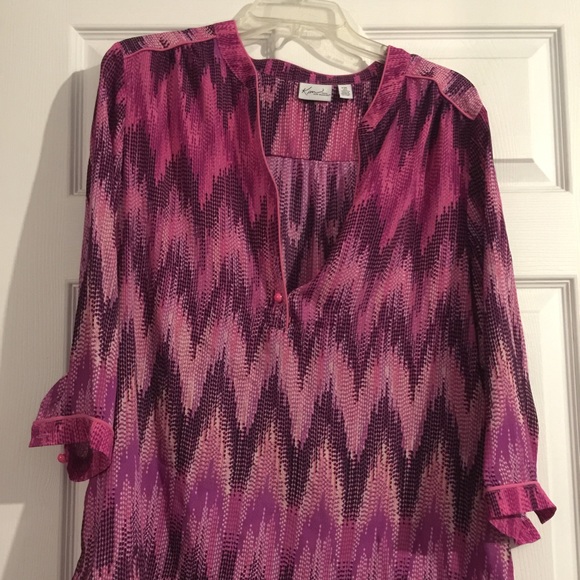 Petite Kim Rogers Plum PXL Casual top - Picture 1 of 4