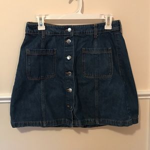 Denim mini skirt