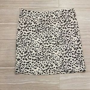 Loft leopard mini skirt
