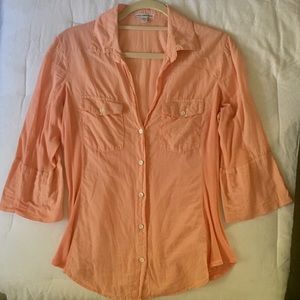 James Perse Classic Sheer Slub side panel shirt