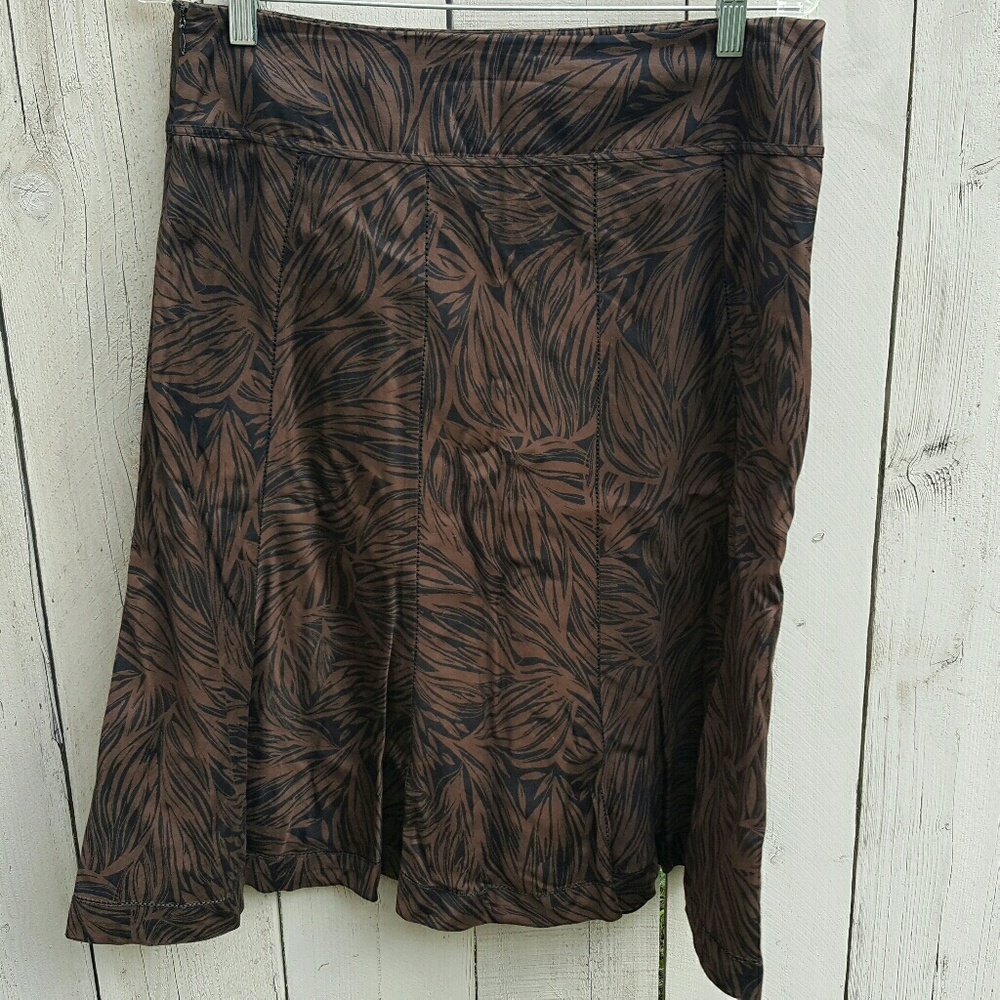 Ann Taylor Brown Skirt 8