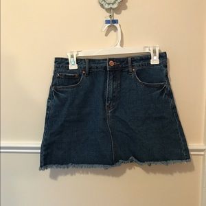 Denim mini skirt