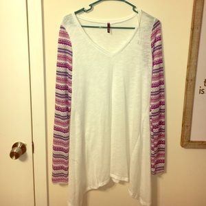 Striped tunic/blouse boutique
