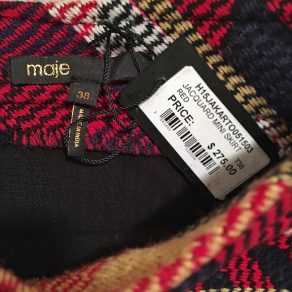 🆕 Maje Jacquard Mini Skirt - Picture 2 of 5