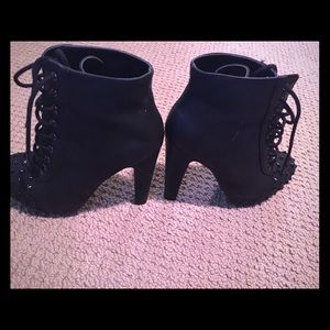 Black Spiked Booties