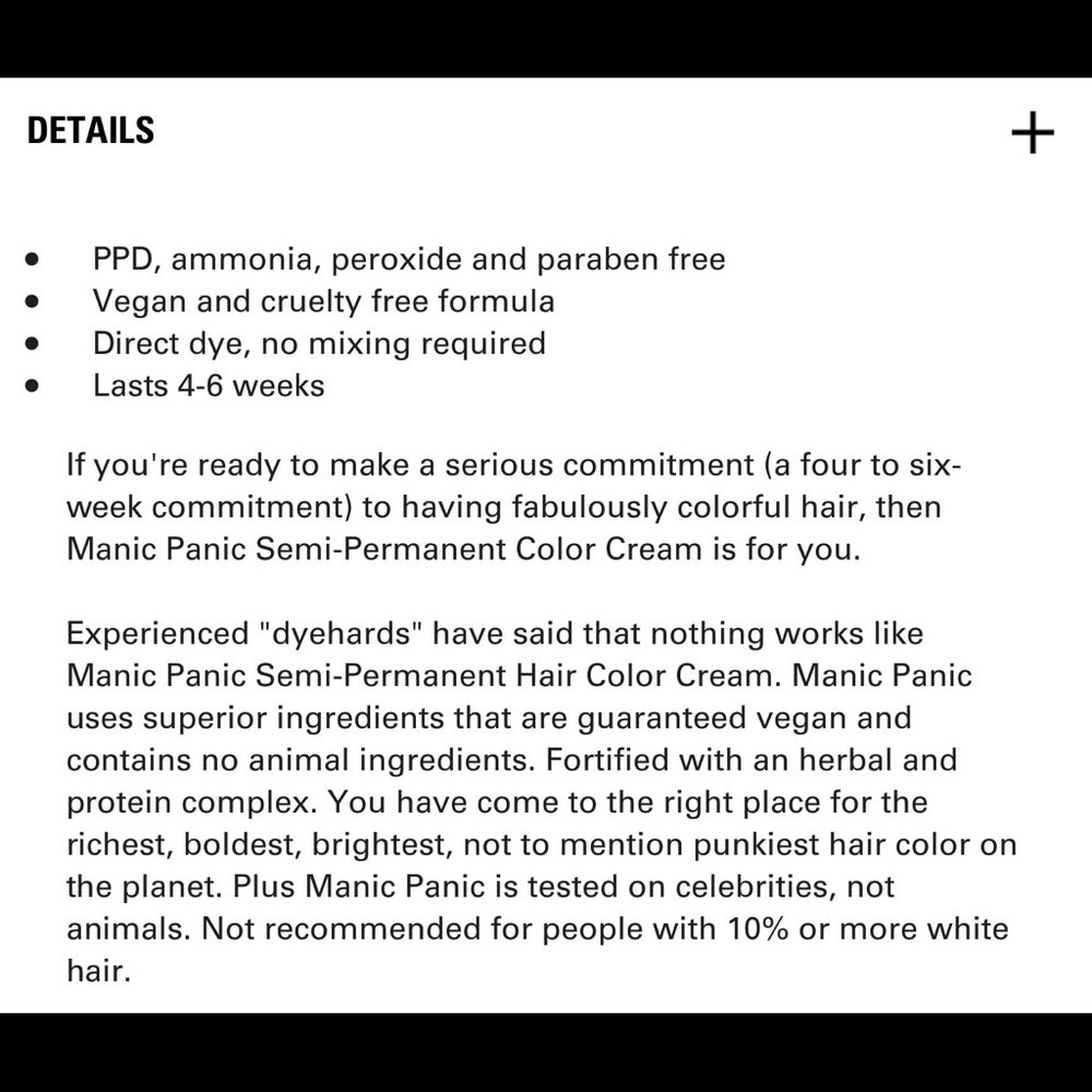 NWT {Manic Panic} Hair Dye in Mystic Heather - Picture 4 of 4
