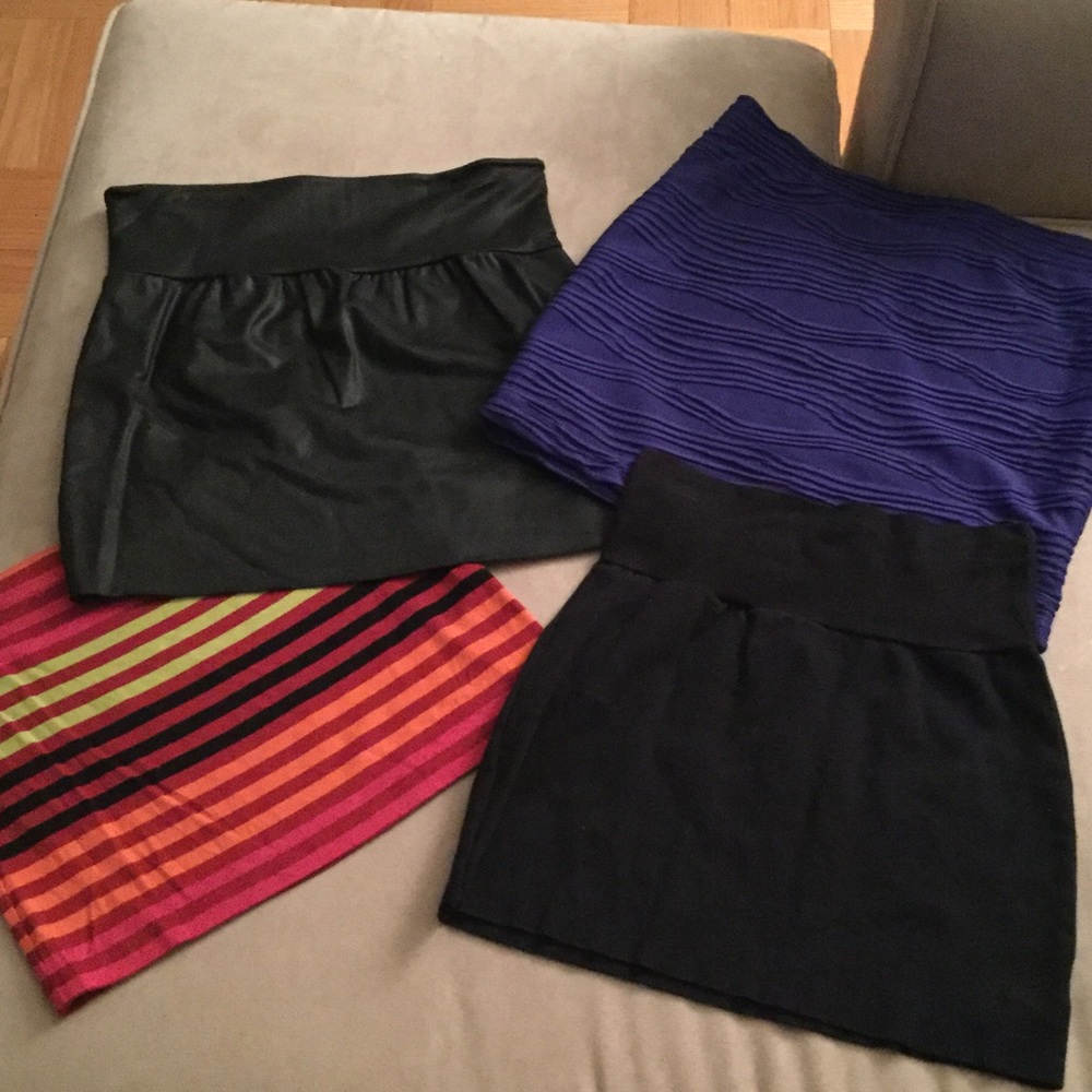 4 pack of mini skirts!