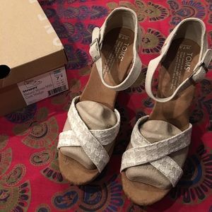 TOMS Strappy wedge sandals