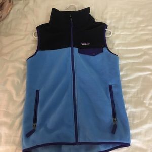 women's Patagonia colored fleece vest