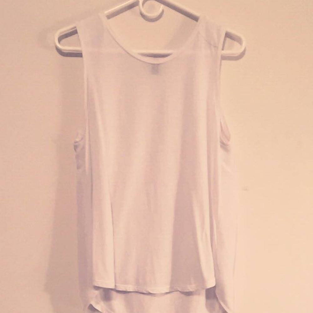 J. Crew Prima Jersey Chiffon-Back Tank