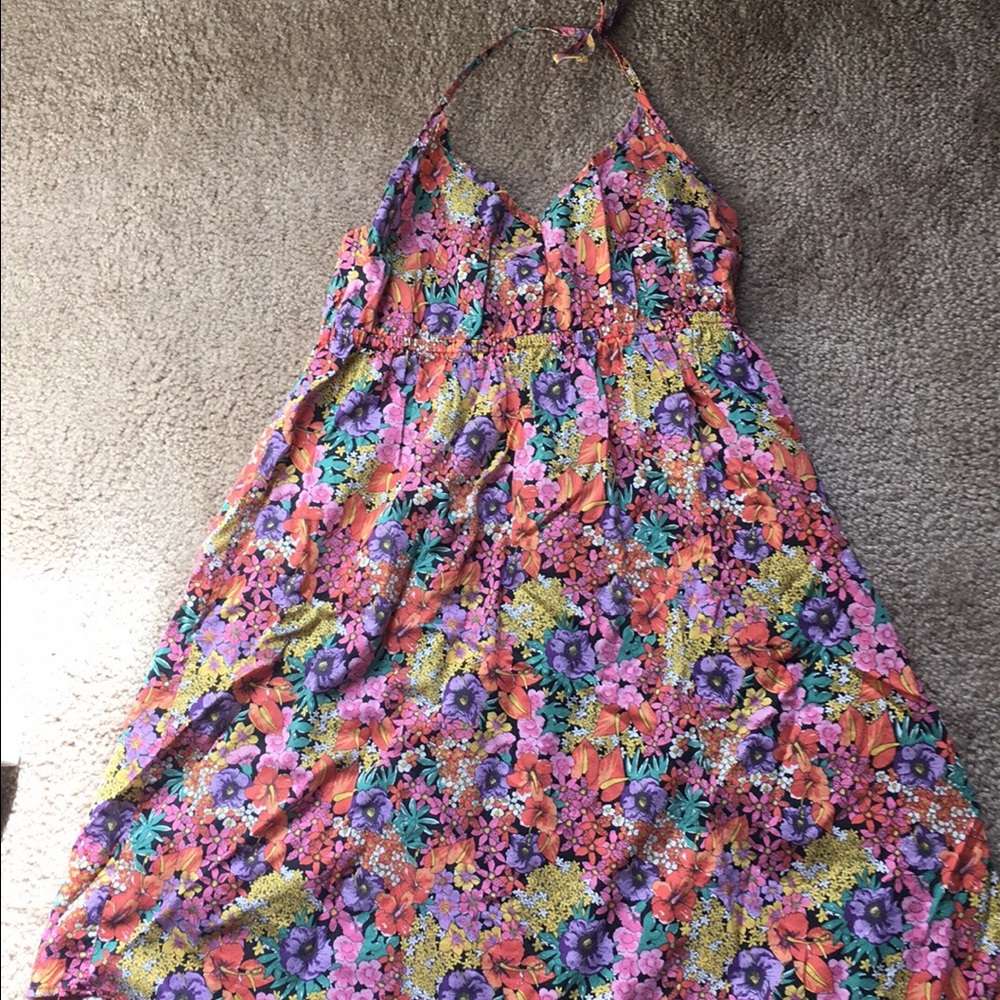 H&m floral halter dress