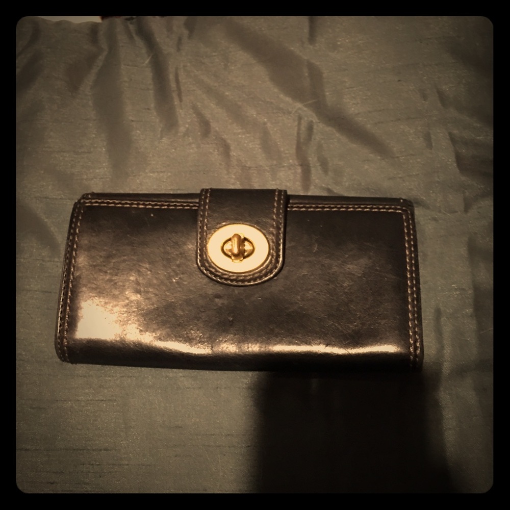 Black coach wallet