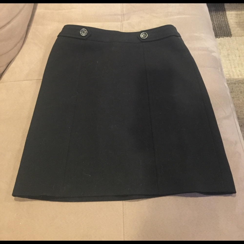 LOFT black mini skirt 0