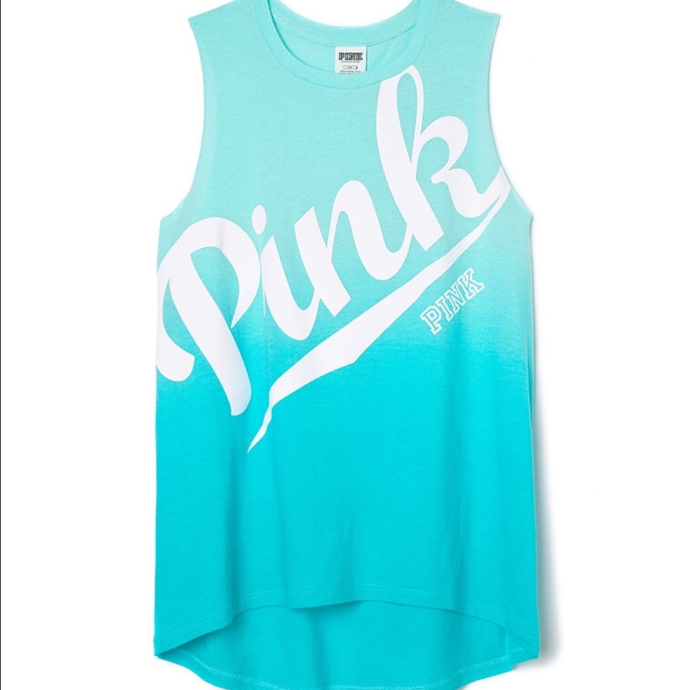Medium PINK High-Low Muscle Tank