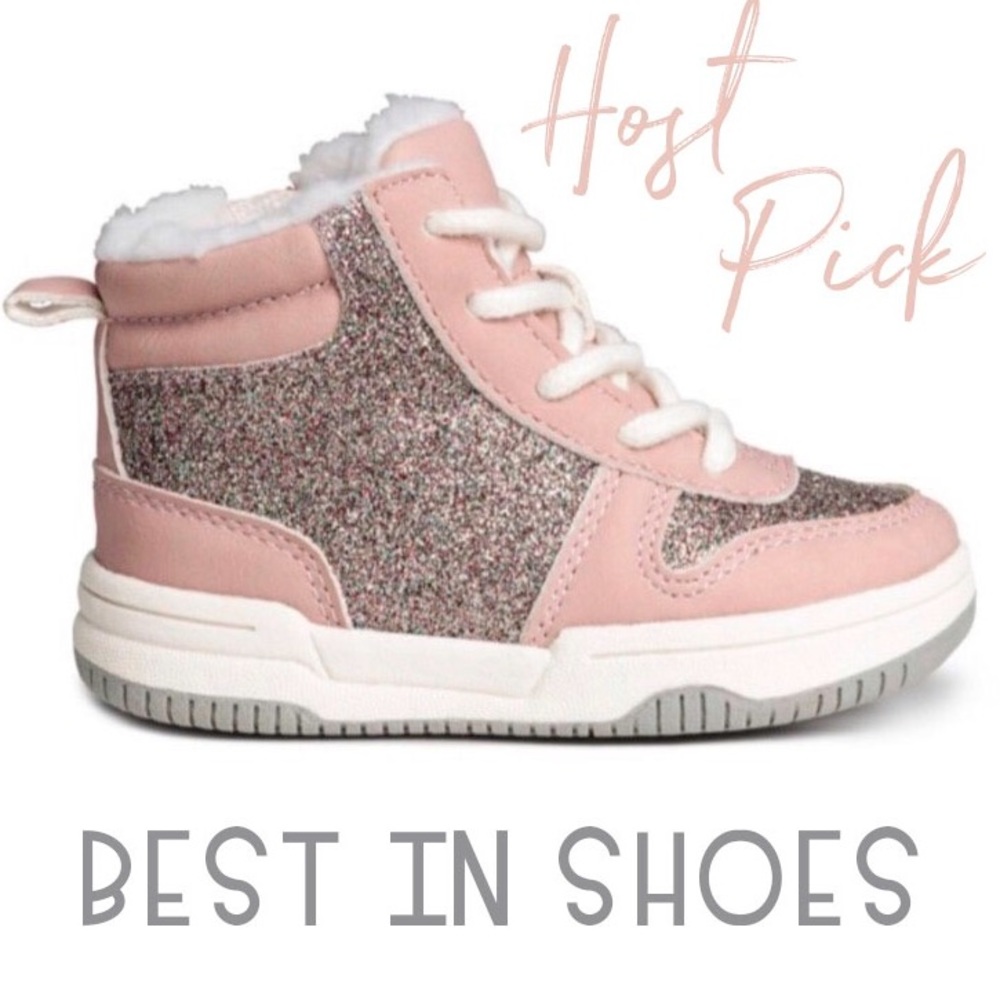 Pink Glitter High Tops