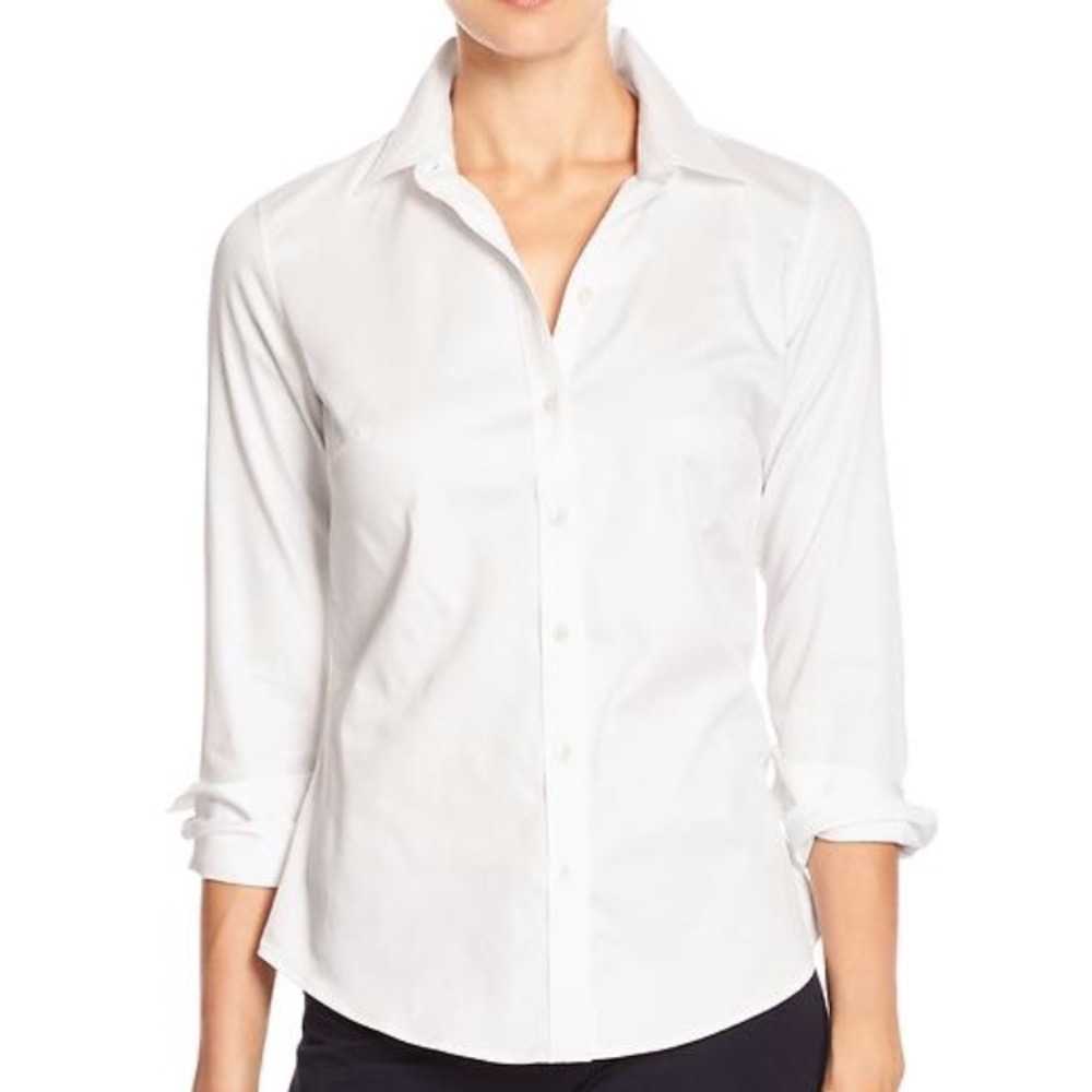 Banana Republic White Tailored Shirt Non Iron NWT