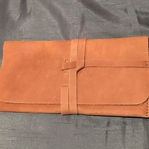 Beautiful camel colored leather wallet.