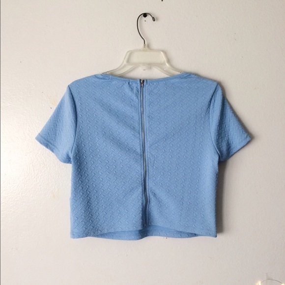 Baby Blue Crop Top - Picture 2 of 2