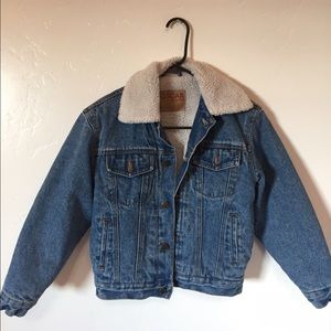 Sheep skin Jean jacket