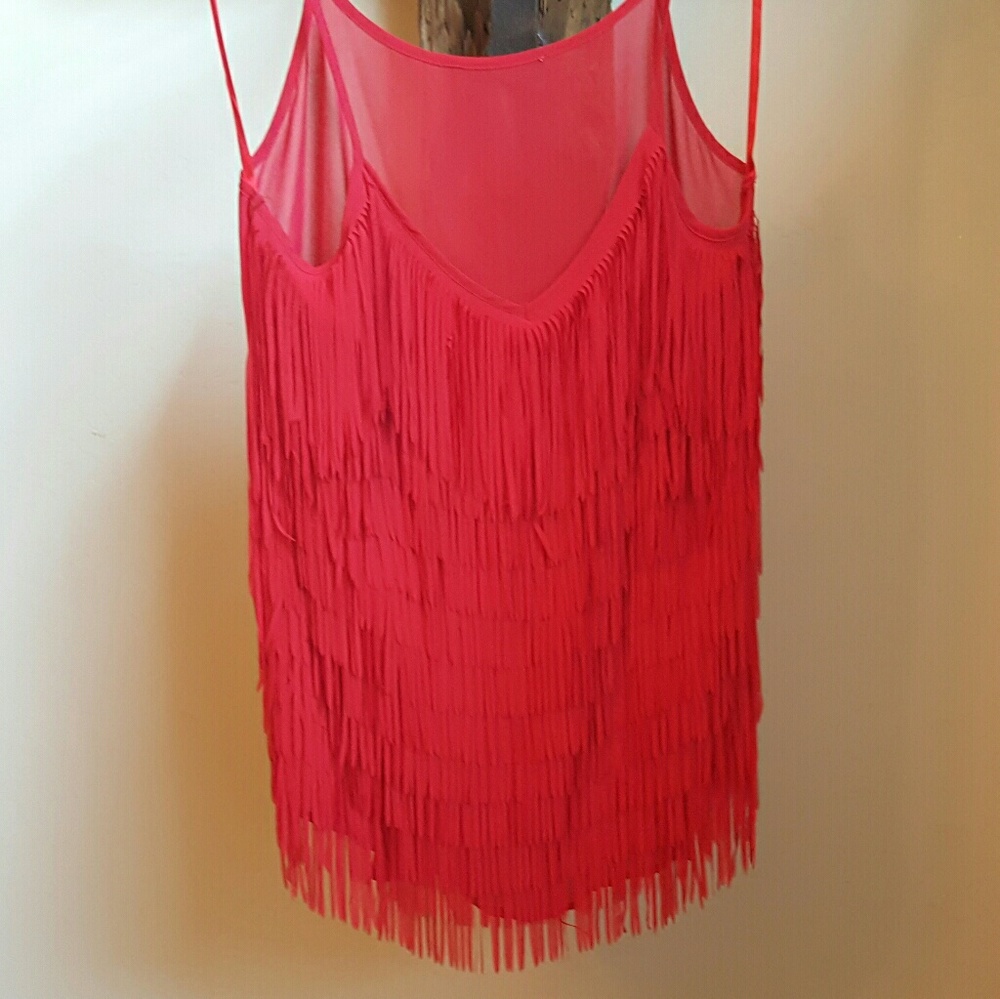 Red fringe tank 🇺🇸🎉💕